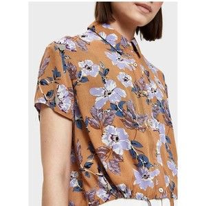 Farrow Lanna Crop Blouse Sz M